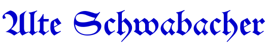 Alte Schwabacher 字体